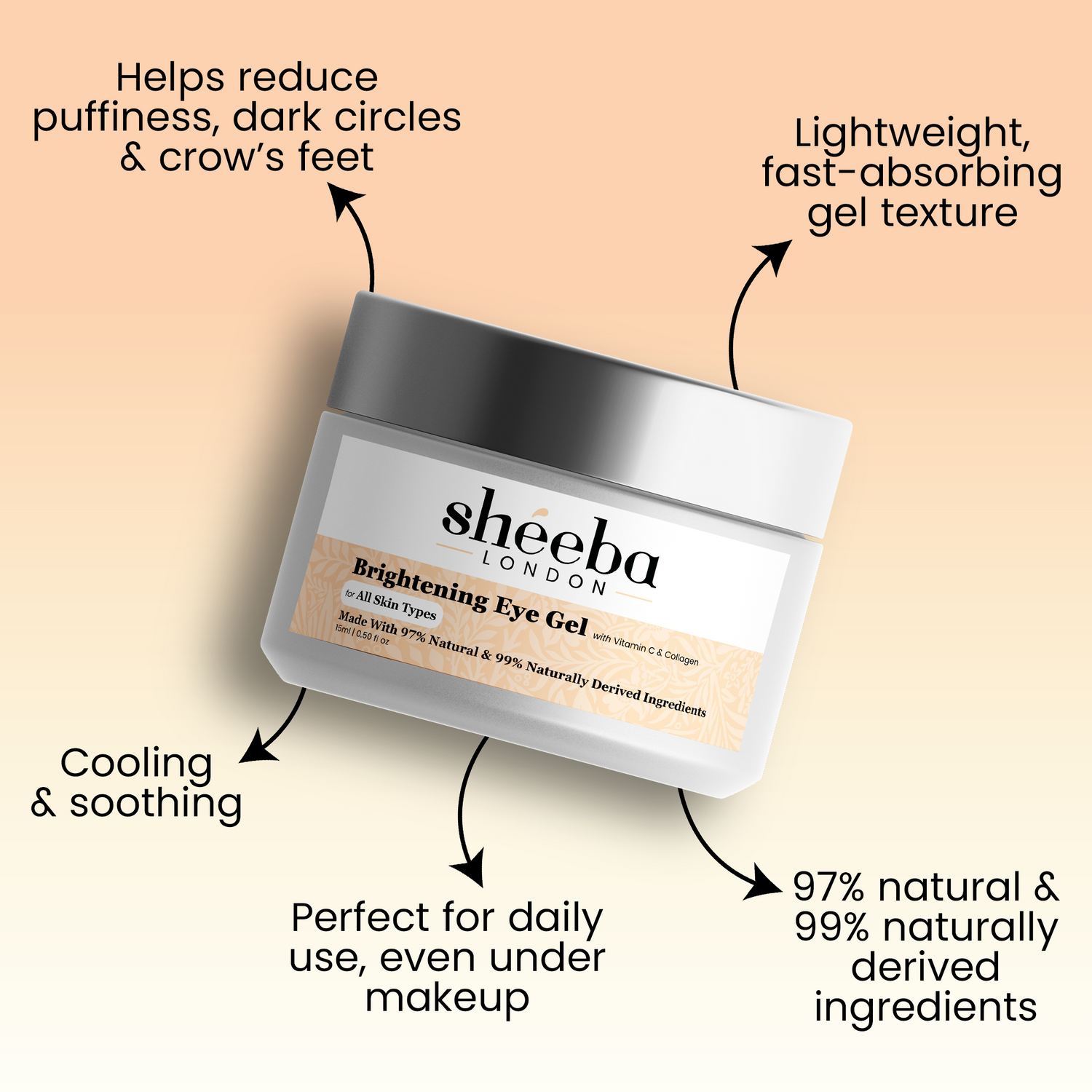 Brightening Eye Gel with Vitamin C & Collagen