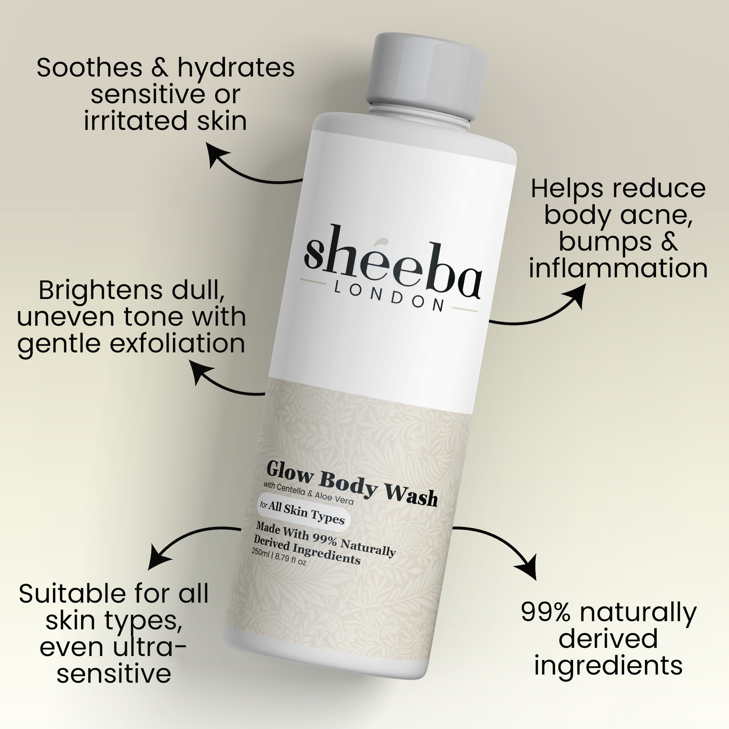 Glow Body Wash with Centella & Aloe Vera