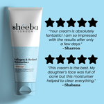Collagen & Retinol Moisturiser with AHA & Hyaluronic Acid - Shéeba London
